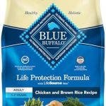 Blue Buffalo Life Protection Formula Adult Dry Dog Food, Helps Build and Maintain Strong Muscles, Made with Natural Ingredients, Chicken & Brown Rice Recipe, 5-lb. Bag