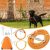 100FT Dog Tie Out Cable with 10FT Trolley Run Leash for Yard, Heavy Duty Pet Runner Cable Lead Leash for Small Medium Large Dogs Camping, Training, Hiking, Outdoor