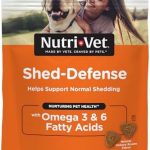 Nutri-Vet Shed Defense Soft Chews for Dogs, Skin and Coat Supplement for Dogs, Omega 3 from Fish Oil, Dry & Itchy Skin Relief Treatment, Puppy Essentials, 60 Soft Chews
