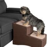 Pet Gear Easy Step II Pet Stairs, 2 Step for Cats/Dogs up to 150 Pounds, Portable, Removable Washable Carpet Tread, No Tools Required, Available in 5 Colors