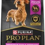Purina Pro Plan Sensitive Skin and Stomach Dog Food Small Breed, Adult Salmon & Rice Formula – 4 lb. Bag