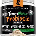 TummyWorks Probiotic Powder for Dogs & Cats. Probiotics For Digestive Health, Immune Support, Diarrhea, Gas, Itching & Seasonal Allergies. With Digestive Enzymes & Prebiotics. Made in USA – 160 Scoops